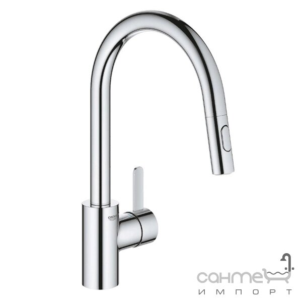 Змішувач для кухні з витяжним виливом Grohe Eurosmart Cosmopolitan 31481001 хром від компанії Інтернет-гіпермаркет сантехніки та опалення сантехніка. od. ua - фото 1