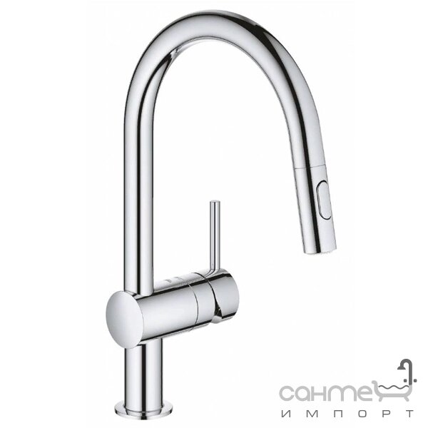 Змішувач для кухні з витяжним виливом Grohe Minta 32321002 хром від компанії Інтернет-гіпермаркет сантехніки та опалення сантехніка. od. ua - фото 1