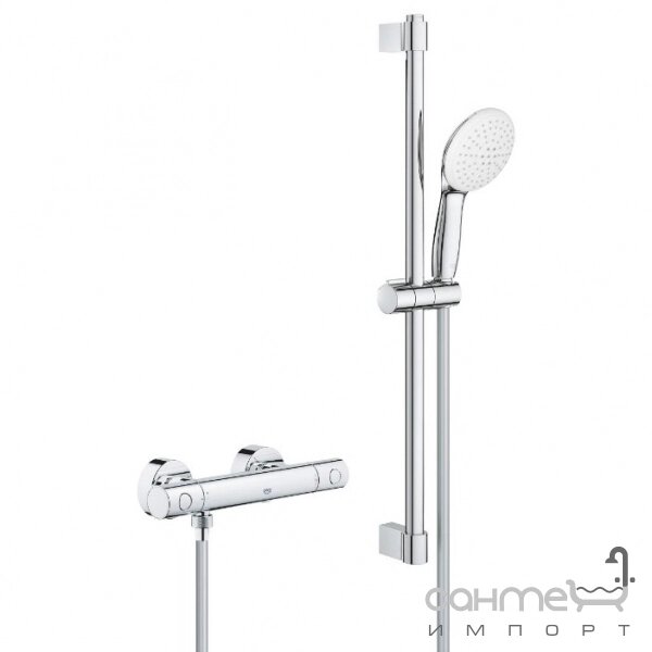 Змішувач-термостат для душу із душовим гарнітуром Grohe Grohtherm 800 Cosmopolitan 34768001 хром від компанії Інтернет-гіпермаркет сантехніки та опалення сантехніка. od. ua - фото 1