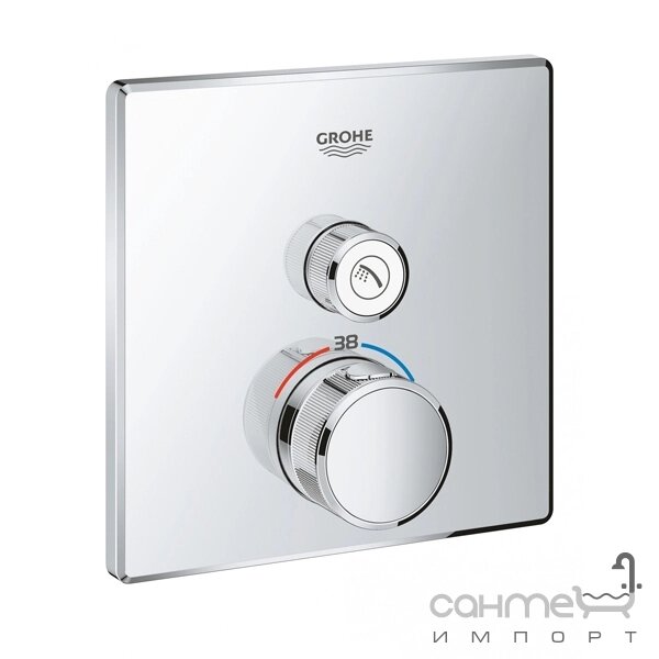 Зовнішня частина змішувача-термостату для душу Grohe SmartControl 29123000 хром від компанії Інтернет-гіпермаркет сантехніки та опалення сантехніка. od. ua - фото 1