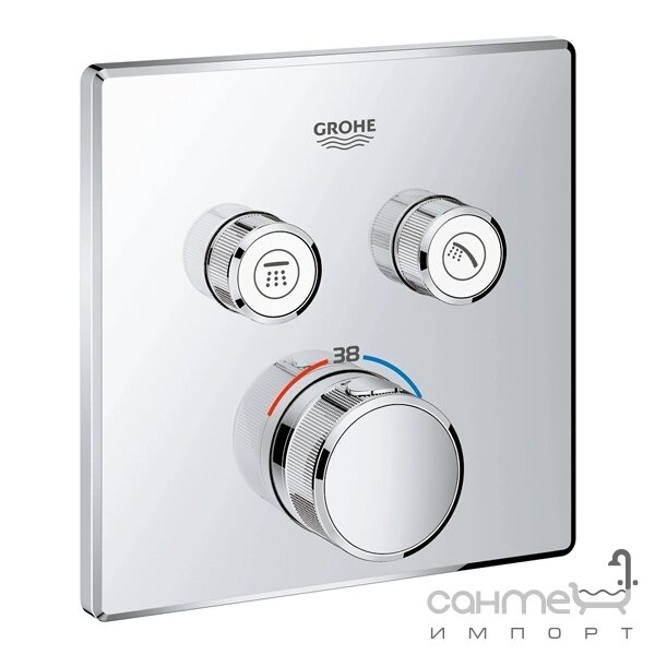 Зовнішня частина змішувача-термостату для душу Grohe SmartControl 29124000 хром від компанії Інтернет-гіпермаркет сантехніки та опалення сантехніка. od. ua - фото 1