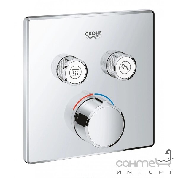 Зовнішня частина змішувача-термостату для душу Grohe SmartControl 29148000 хром від компанії Інтернет-гіпермаркет сантехніки та опалення сантехніка. od. ua - фото 1