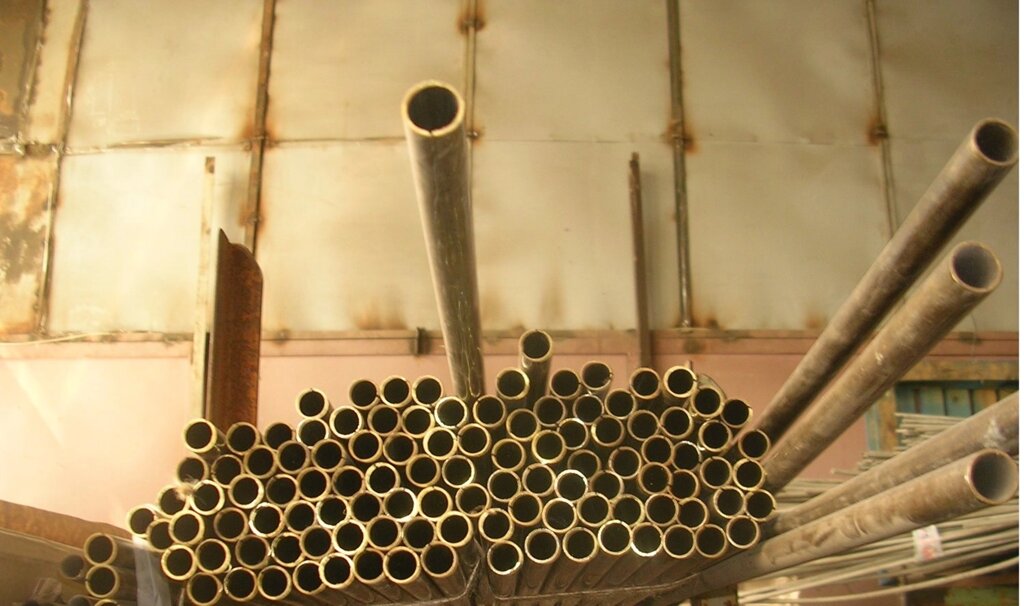 Труба латунна Ø12 х 1-2 мм. марка Л63, ЛС59-1 напівтверда від компанії ТОВ "Сталь Союз" - фото 1