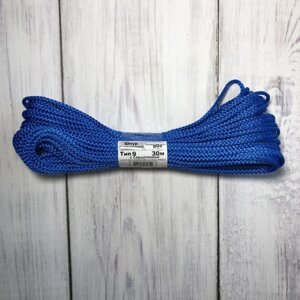 Шнур для в'язання килимів 4,5 мм синій (10м)