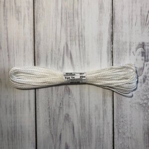 Шнур, мотузка 2,5 мм з сердечником (10м) білий