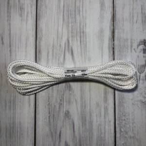 Шнур, мотузка 5 мм з сердечником (10м) білий