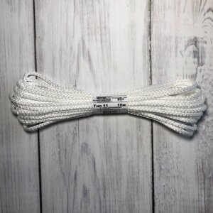 Шнур, мотузка 5 мм з сердечником (20м) білий