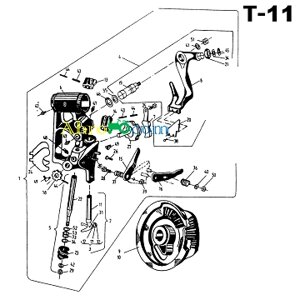 Запчастини на в'язальний апарат Sipma – вузол 070