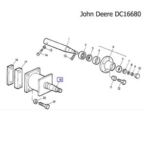 Вісь маточини John Deere DC16680