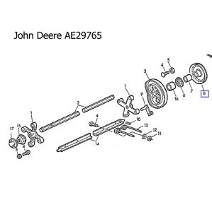 Шків привода John Deere AE29765