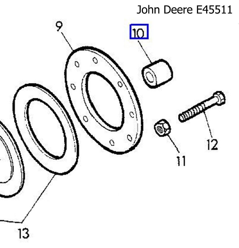 Втулка John Deere  E45511 від компанії VIPzapchasti - фото 1