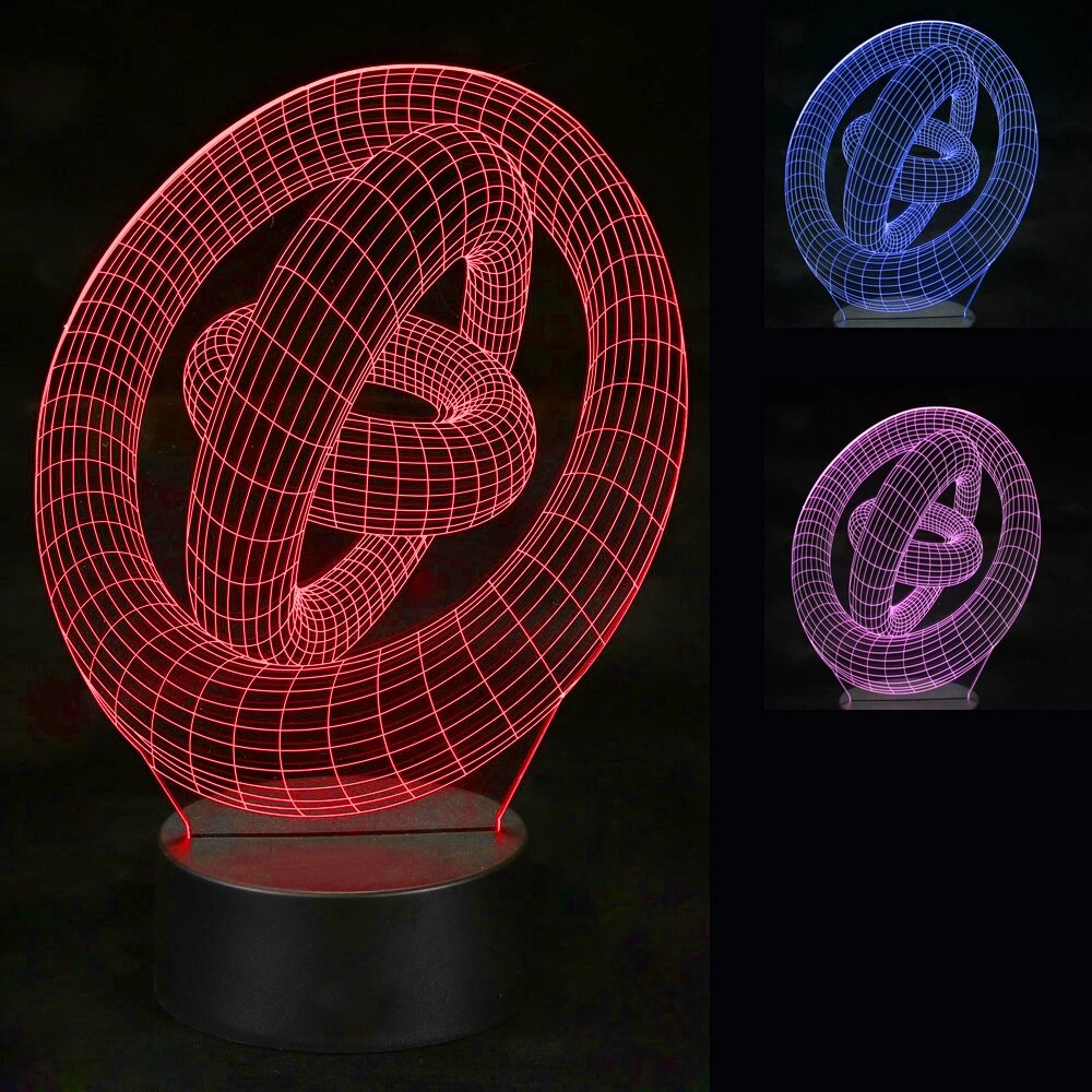 3D Светильник Тринити від компанії Shock km ua - фото 1
