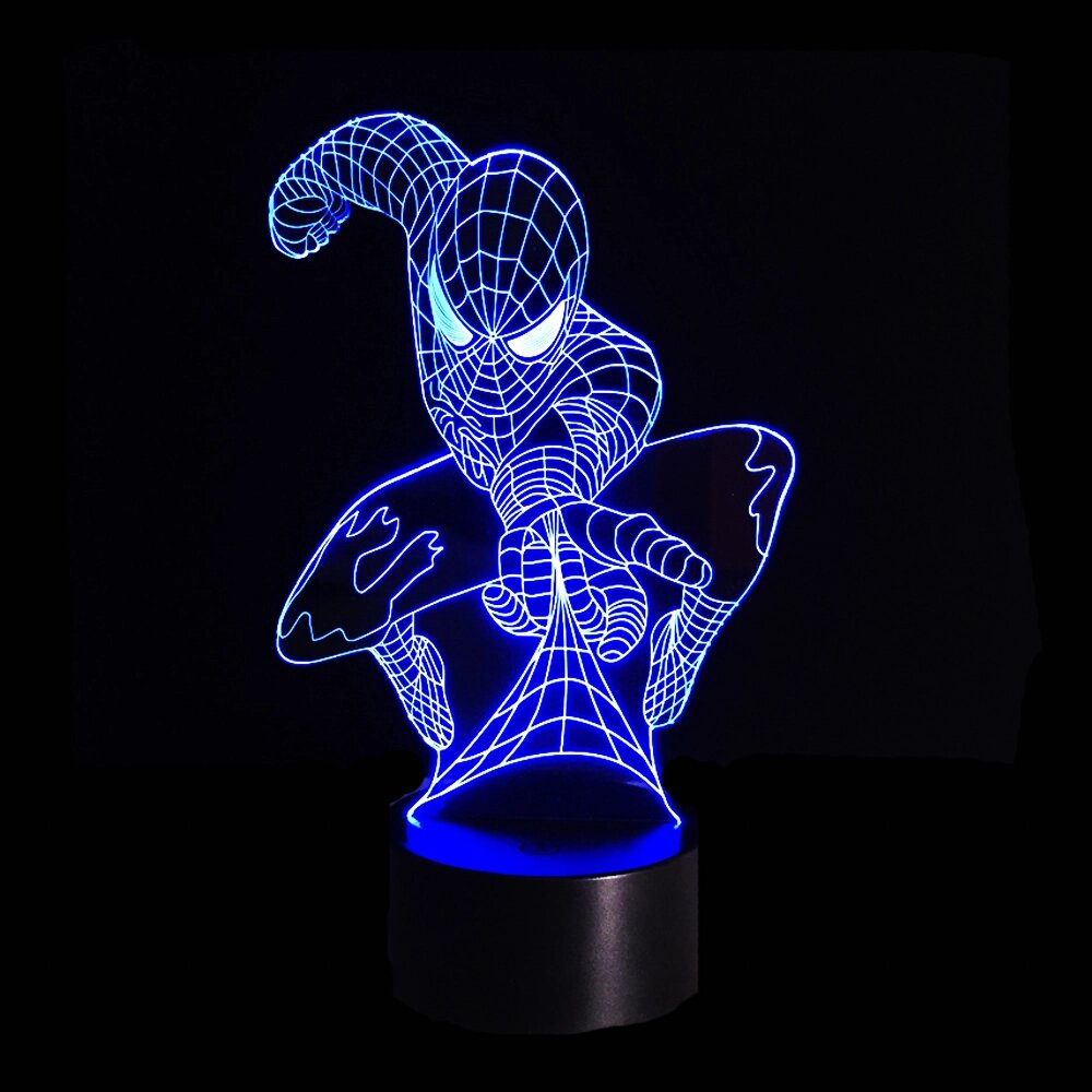 3D Світильник Спайдермен 15952-3-9 від компанії Shock km ua - фото 1