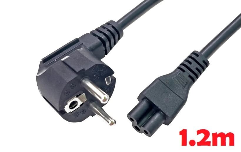 AC силовий кабель 100-240v ߷  C5/C6 3pin (10a) (1.2m) (A class) 1 день гар. від компанії Shock km ua - фото 1