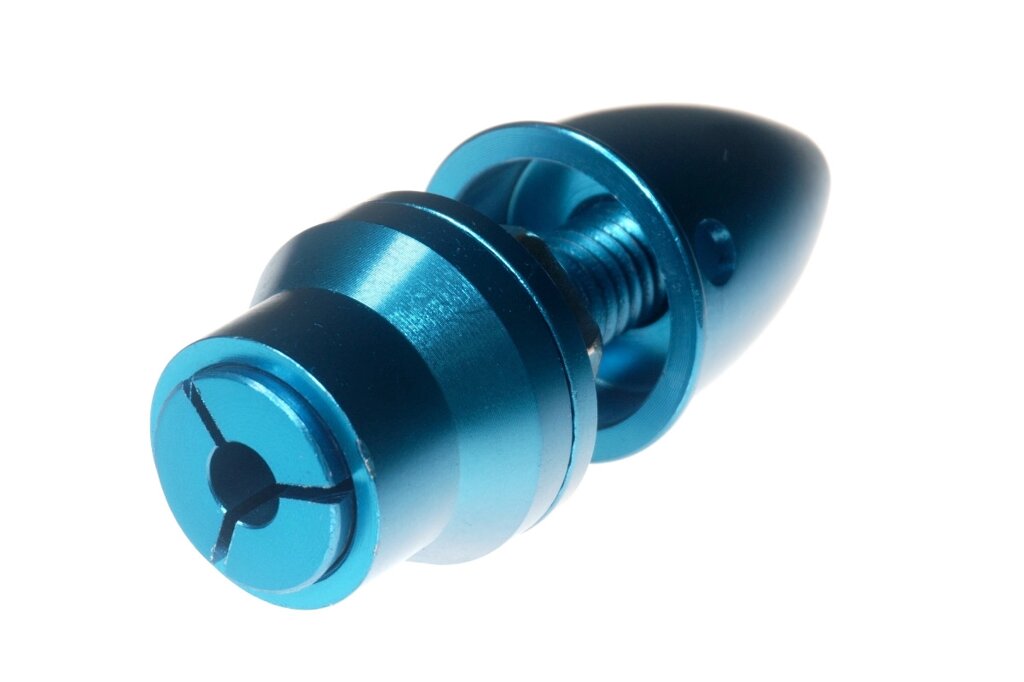 Адаптер пропелера Haoye 01205 вал 5.0 мм гвинт 8.0 мм (цанга, синій) від компанії Shock km ua - фото 1