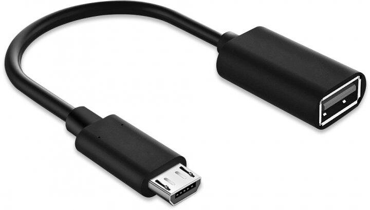 Адаптер USB-MicroUSB XoKo OTG XK-AC130-BK чорний від компанії Shock km ua - фото 1