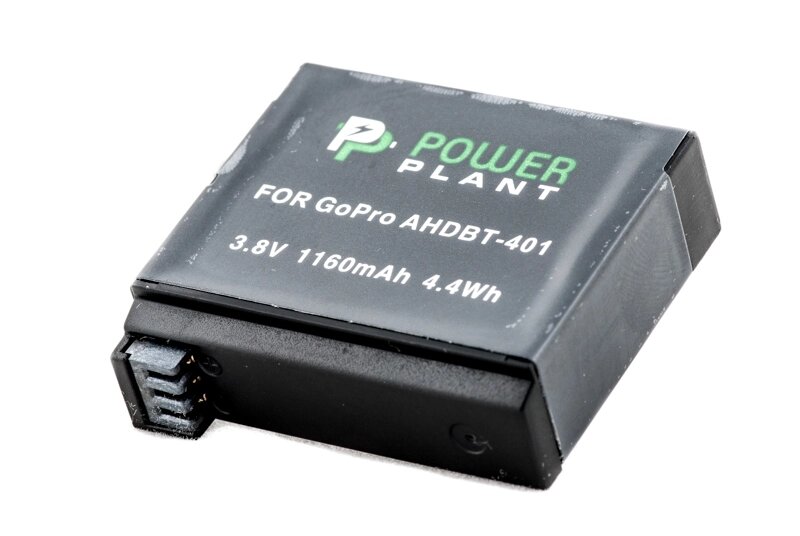 Акумулятор PowerPlant для GoPro AHDBT-401 1160mAh від компанії Shock km ua - фото 1