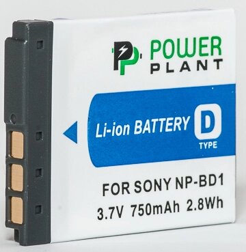 Акумулятор PowerPlant Sony NP-BD1, NP-FD1 750mAh від компанії Shock km ua - фото 1