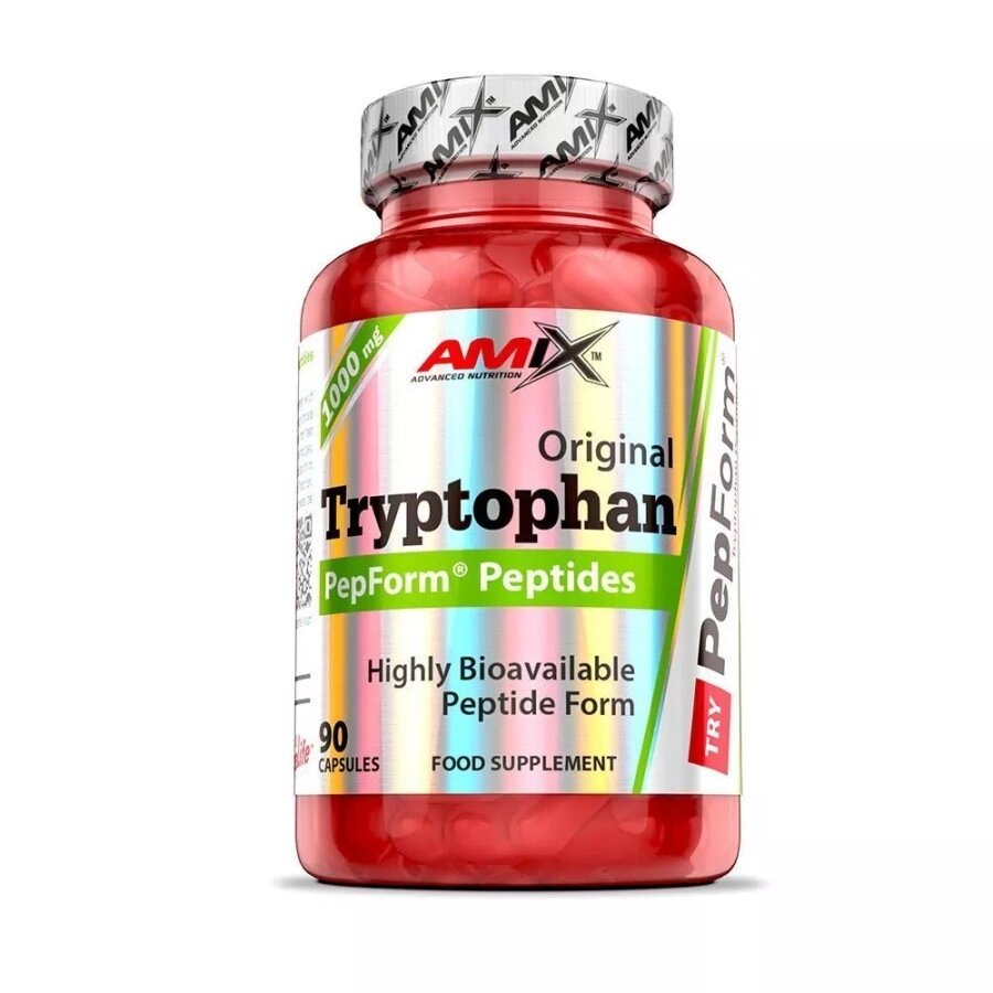 Амінокислота Amix Nutrition Tryptophan PepForm Peptides 500 mg, 90 капсул від компанії Shock km ua - фото 1