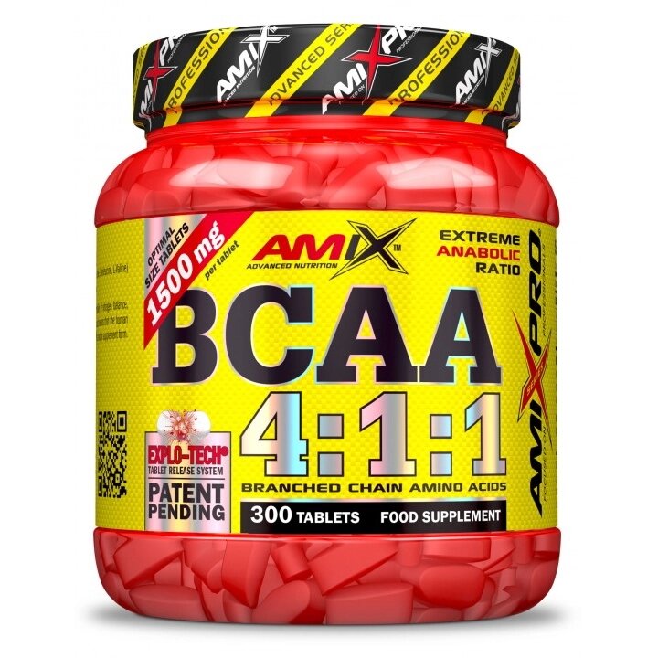 Амінокислота BCAA Amix Nutrition BCAA 4:1:1, 300 таблеток від компанії Shock km ua - фото 1