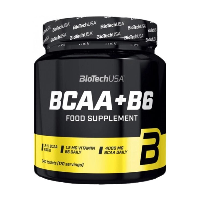 Амінокислота BCAA BioTech BCAA + B6, 340 таблеток від компанії Shock km ua - фото 1