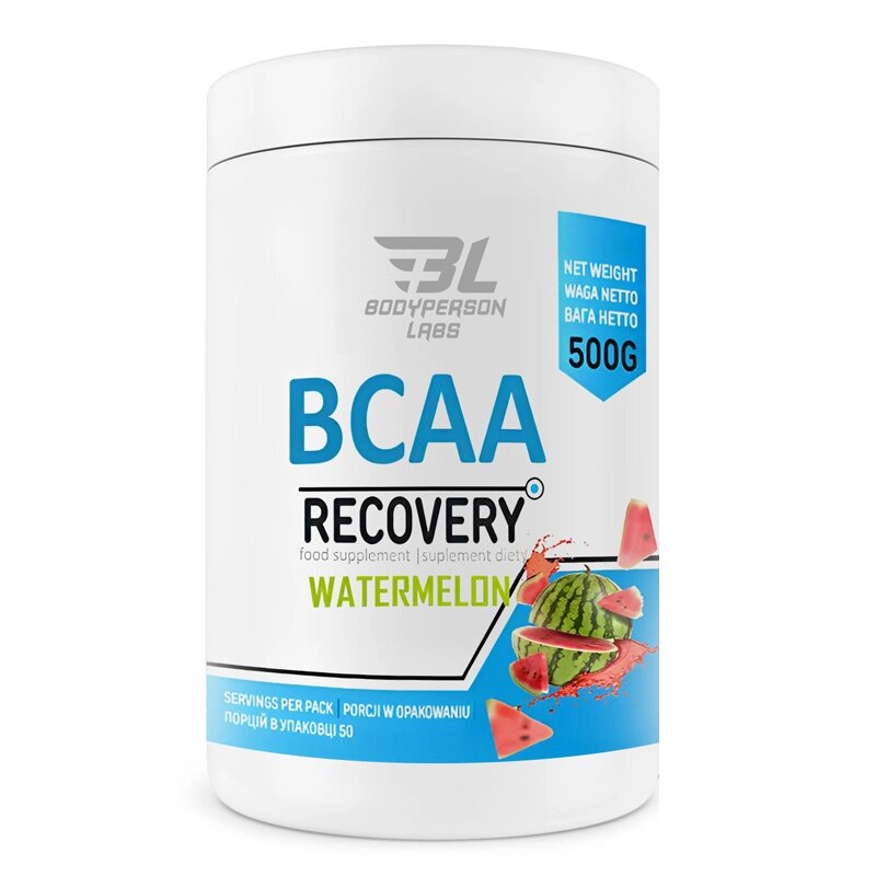 Амінокислота BCAA Bodyperson Labs BCAA Recovery, 500 грам Апельсин від компанії Shock km ua - фото 1