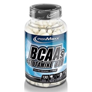 Амінокислота BCAA IronMaxx BCAAs + Glutamine 800, 130 капсул