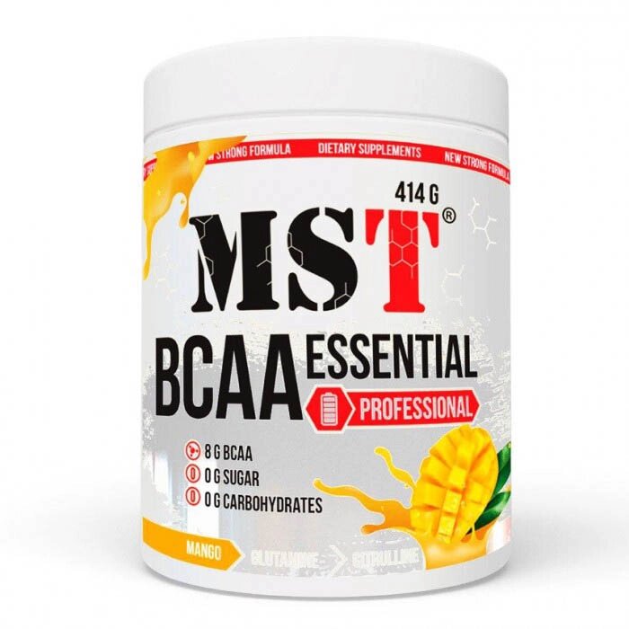 Амінокислота BCAA MST BCAA Essential Professional 414 грам Манго від компанії Shock km ua - фото 1