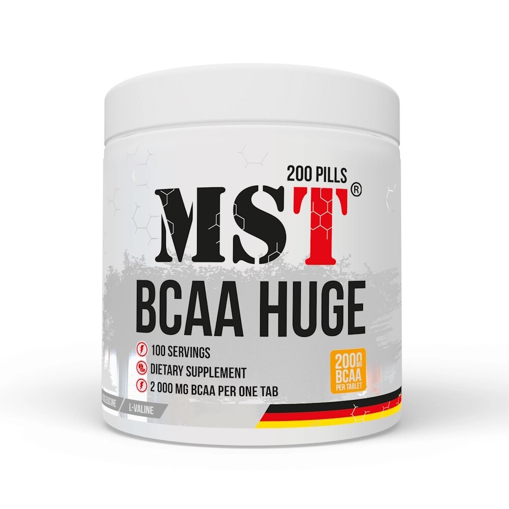 Амінокислота BCAA MST BCAA Huge, 200 таблеток від компанії Shock km ua - фото 1