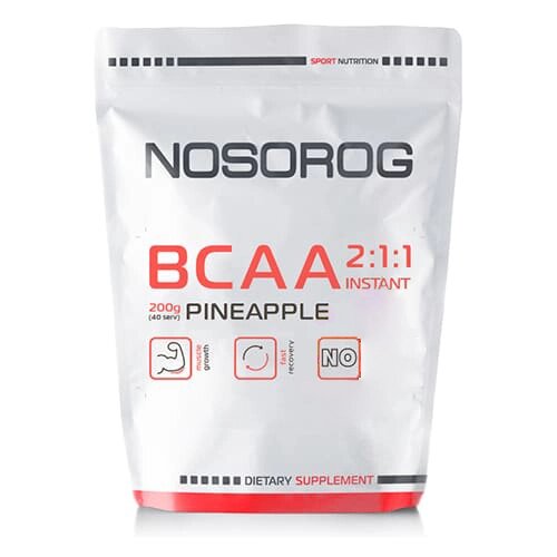 Амінокислота BCAA Nosorog BCAA 2:1:1 200 грам Фруктовий від компанії Shock km ua - фото 1