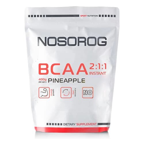 Амінокислота BCAA Nosorog BCAA 2:1:1, 400 грам Ананас від компанії Shock km ua - фото 1