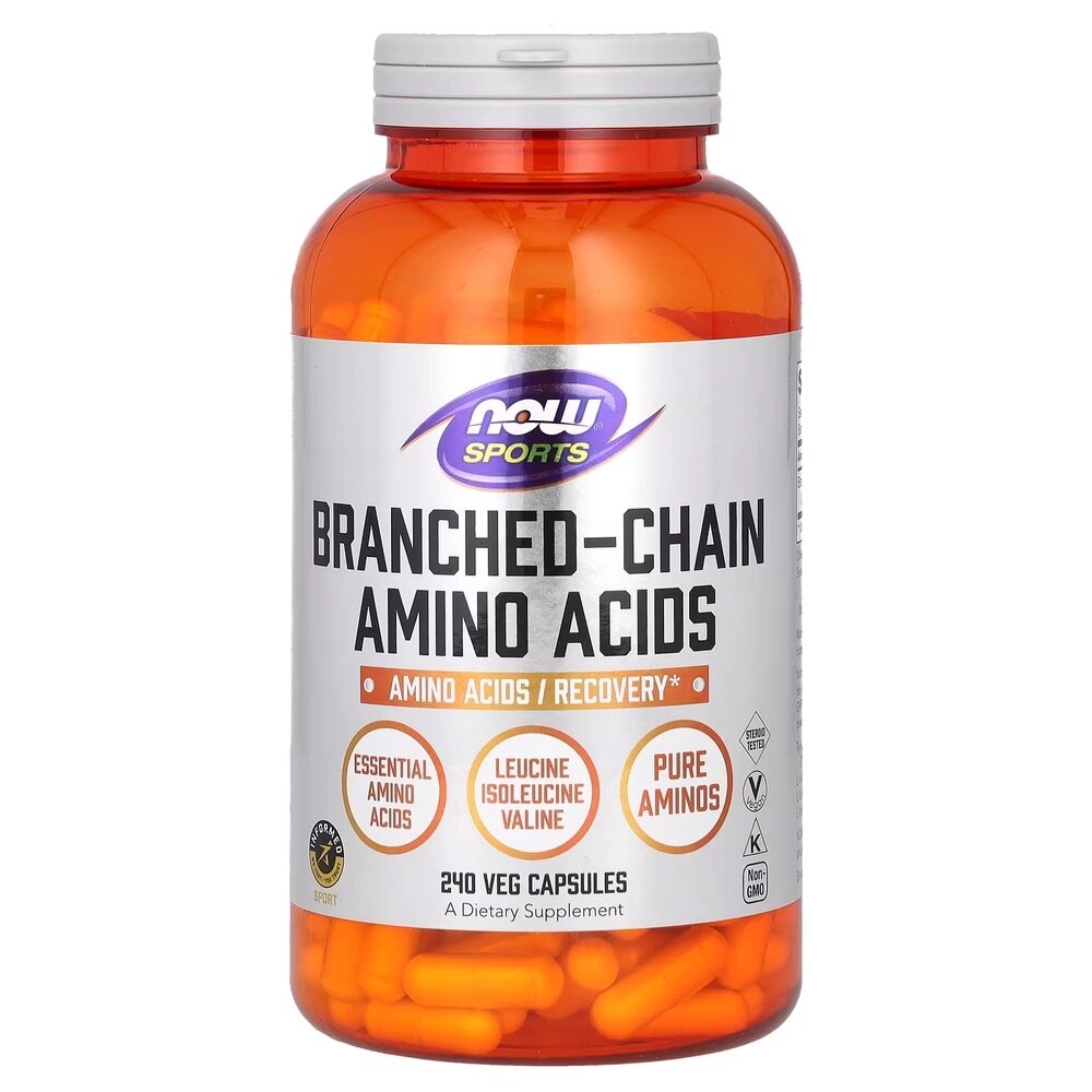 Амінокислота BCAA NOW Branched Chain Amino Acids, 240 капсул від компанії Shock km ua - фото 1