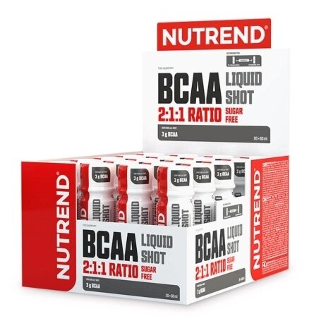 Амінокислота BCAA Nutrend BCAA Liquid Shot, 20x60 мл від компанії Shock km ua - фото 1