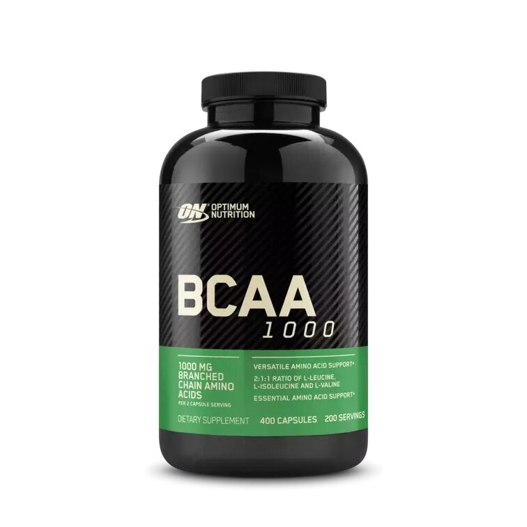Амінокислота BCAA Optimum BCAA 1000, 400 капсул від компанії Shock km ua - фото 1