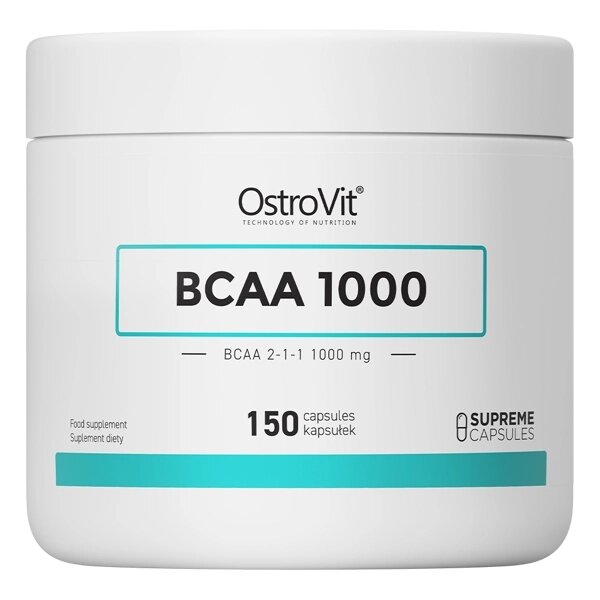 Амінокислота BCAA OstroVit BCAA 1000, 150 капсул від компанії Shock km ua - фото 1