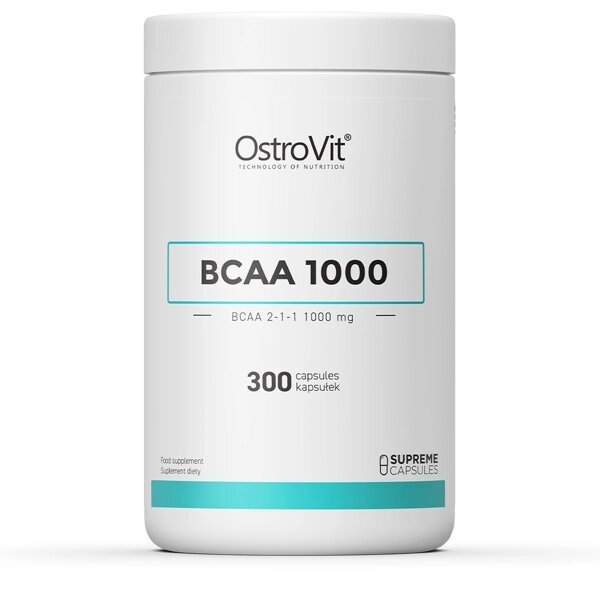 Амінокислота BCAA OstroVit BCAA 1000, 300 капсул від компанії Shock km ua - фото 1