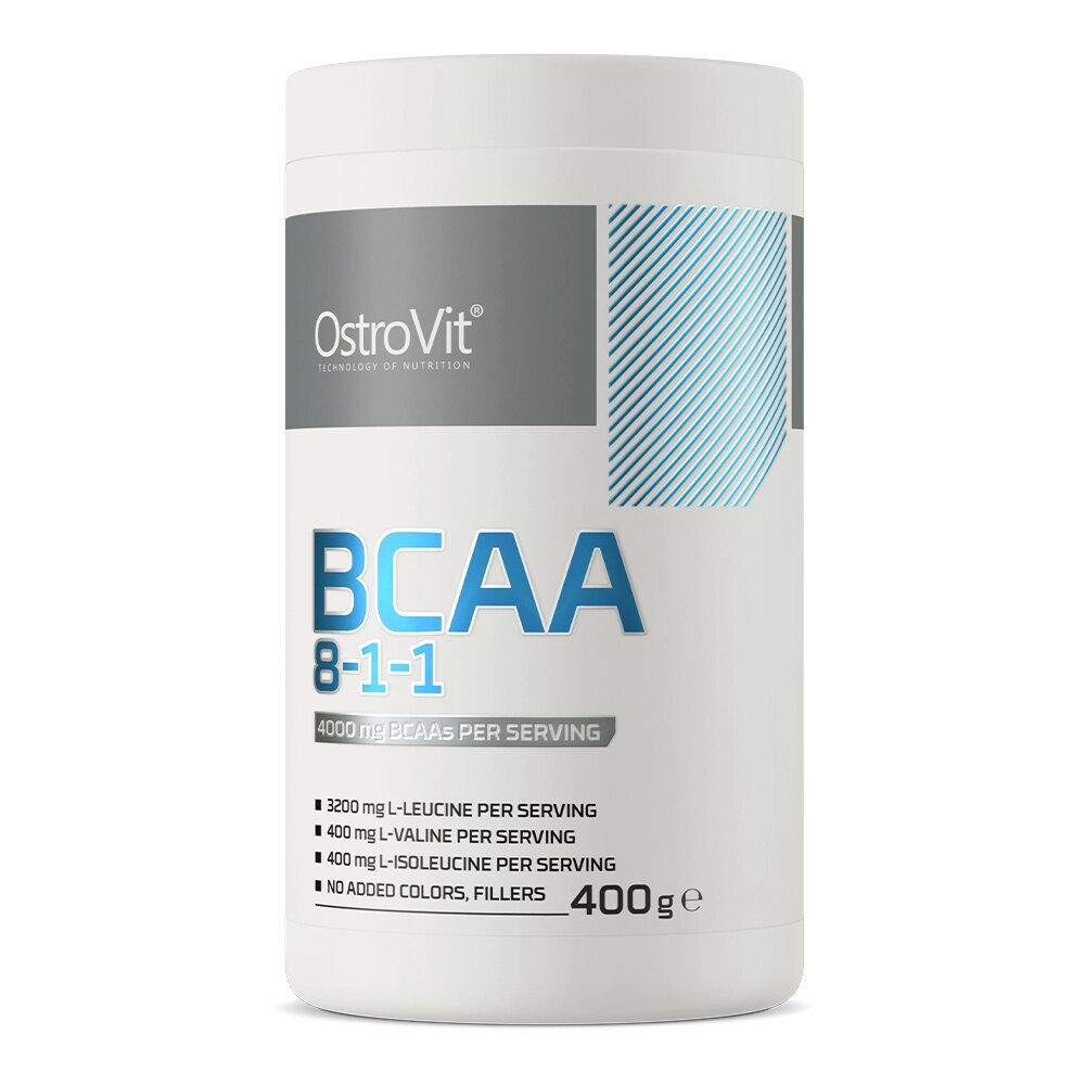 Амінокислота BCAA OstroVit BCAA 8:1:1, 400 грам Без смаку від компанії Shock km ua - фото 1