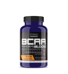 Амінокислота BCAA Ultimate BCAA 12 000 Powder, 7.6 грам Апельсин