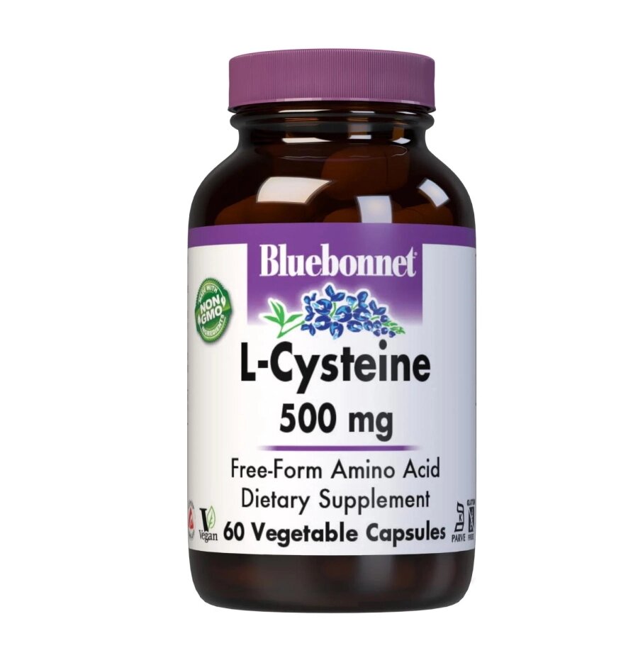 Амінокислота Bluebonnet L-Cysteine 500 mg, 60 капсул від компанії Shock km ua - фото 1