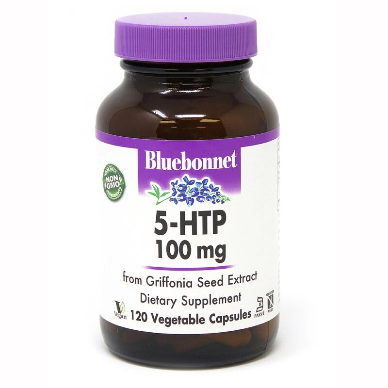 Амінокислота Bluebonnet Nutrition 5-HTP 100 mg, 120 капсул від компанії Shock km ua - фото 1