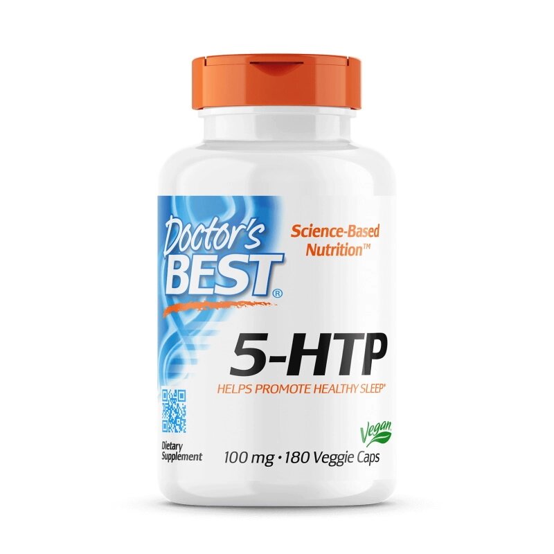 Амінокислота Doctor's Best 5-HTP 100 mg, 180 вегакапсул від компанії Shock km ua - фото 1