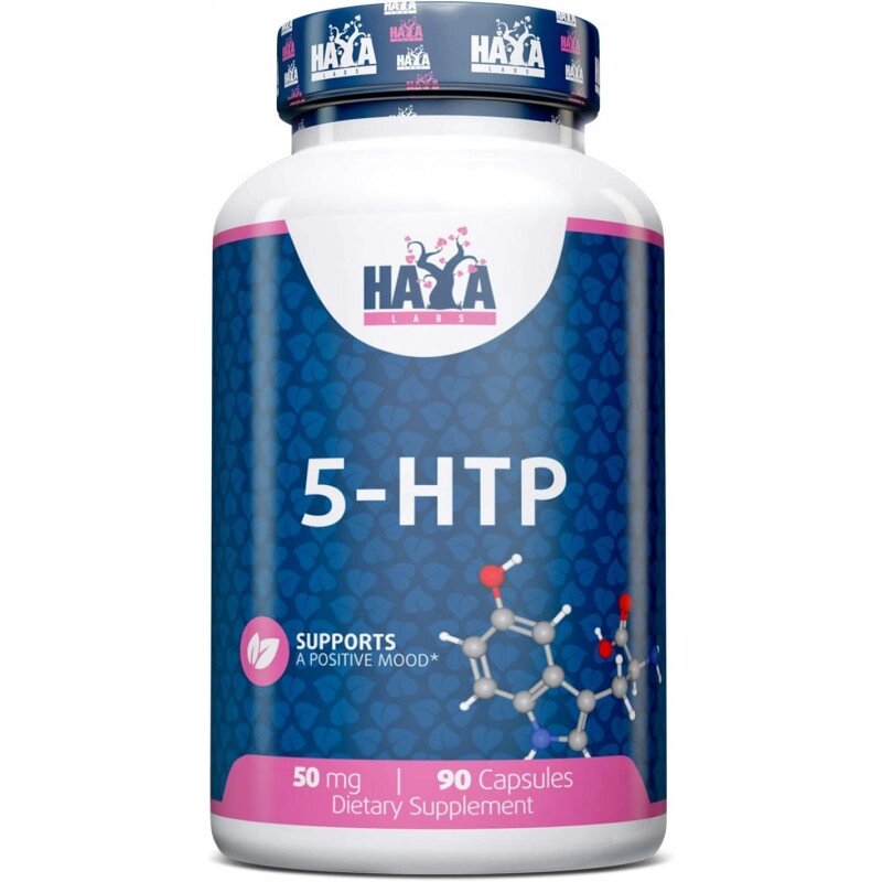 Амінокислота Haya Labs 5-HTP 50 mg, 90 капсул від компанії Shock km ua - фото 1