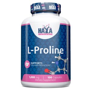 Амінокислота Haya Labs L-Proline 1000 mg, 100 капсул