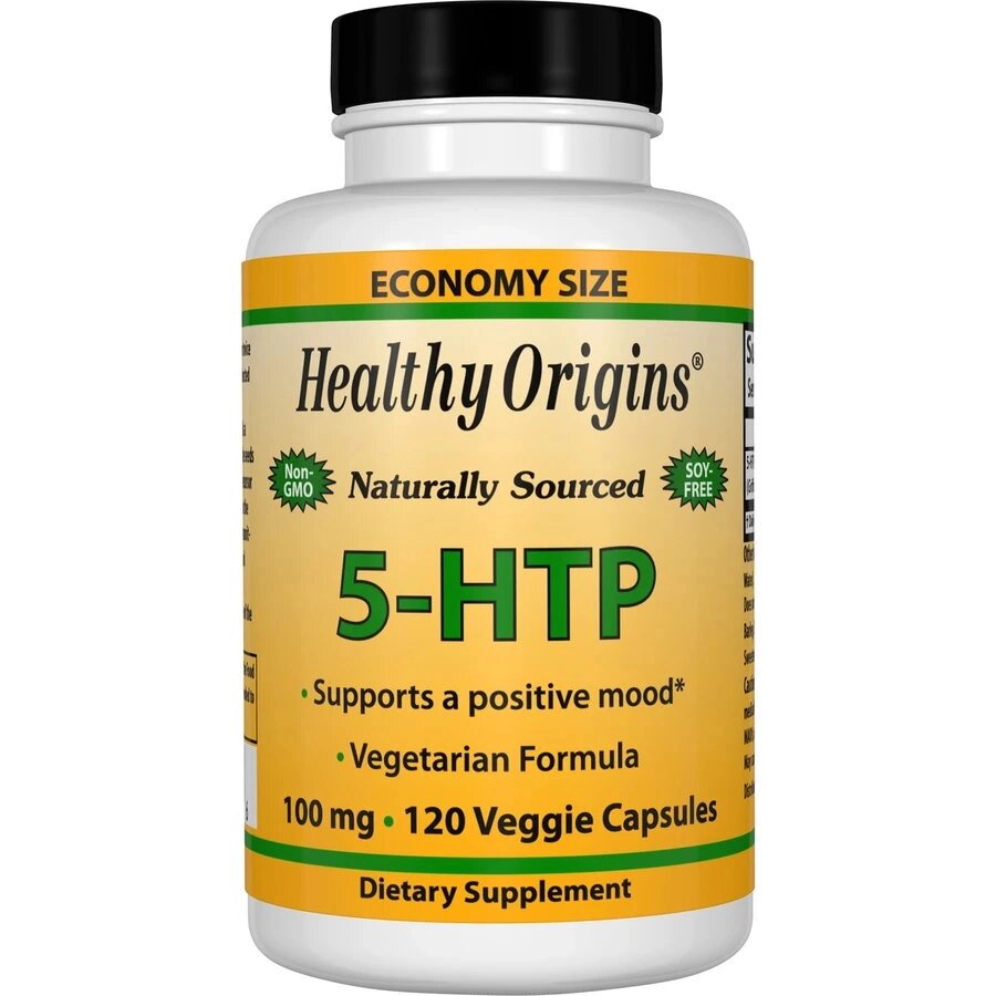 Амінокислота Healthy Origins 5-HTP 100 mg, 120 капсул від компанії Shock km ua - фото 1