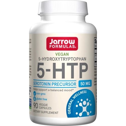 Амінокислота Jarrow Formulas 5-HTP 100 mg, 90 вегакапсул від компанії Shock km ua - фото 1