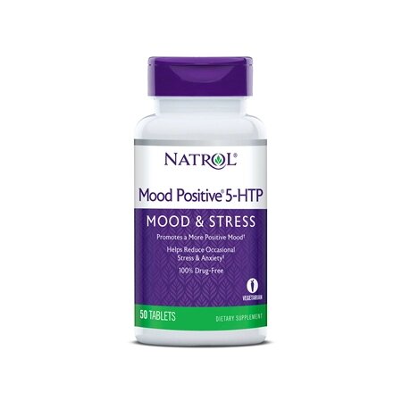 Амінокислота Natrol Mood Positive 5-HTP, 50 таблеток від компанії Shock km ua - фото 1