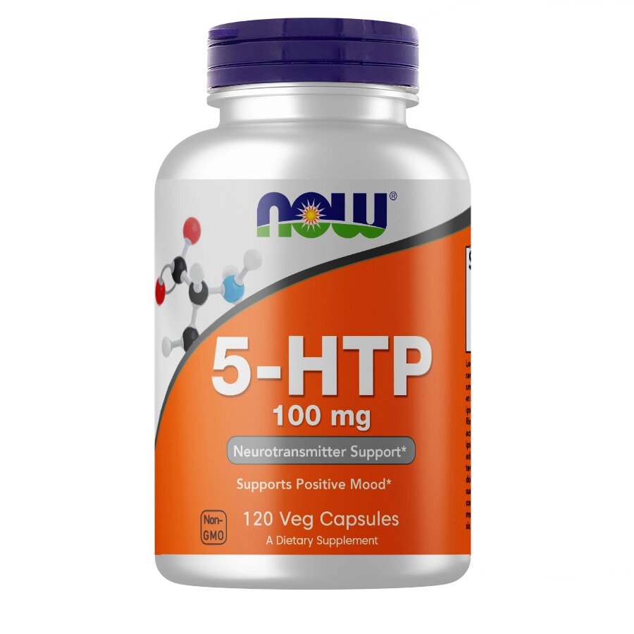 Амінокислота NOW 5-HTP 100 mg, 120 вегакапсул від компанії Shock km ua - фото 1