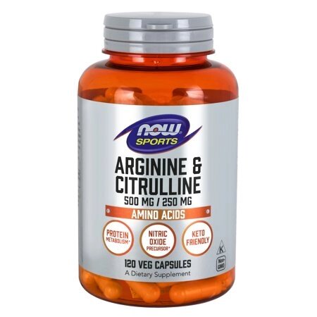 Амінокислота NOW Arginine and Citrulline, 120 вегакапсул від компанії Shock km ua - фото 1