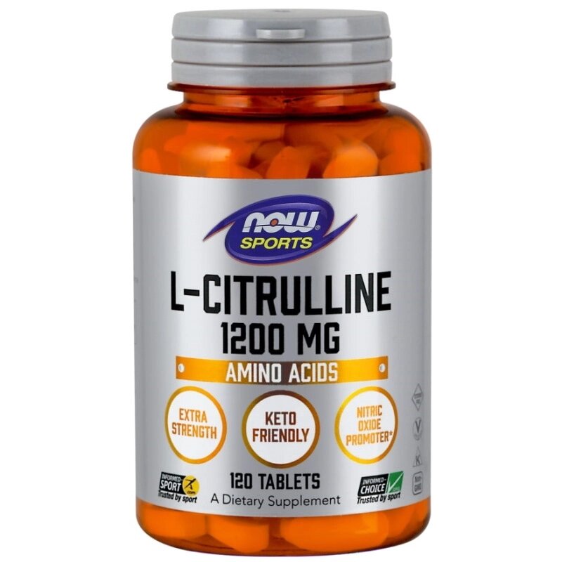 Амінокислота NOW L-Citrulline 1200 mg, 120 таблеток від компанії Shock km ua - фото 1