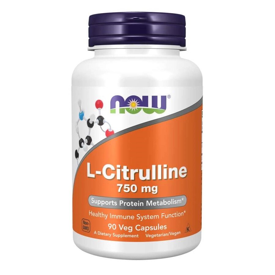 Амінокислота NOW L-Citrulline 750 mg, 90 вегакапсул від компанії Shock km ua - фото 1